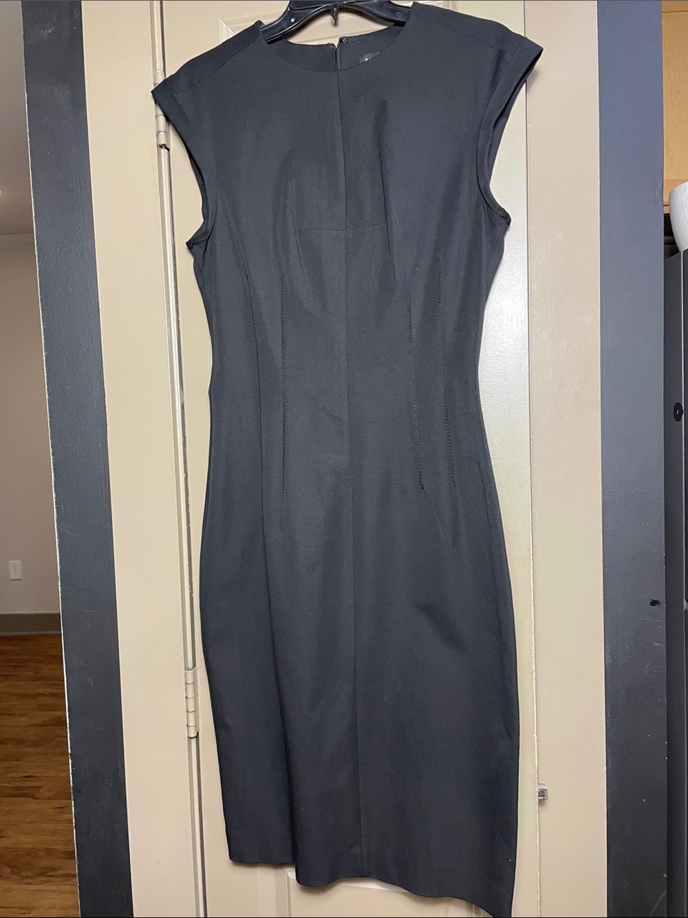 Banana Republic Black Midi Sheath Dress
